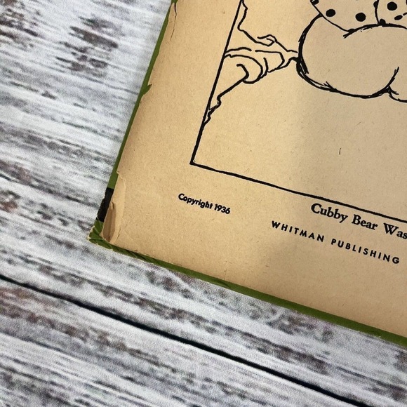 Vintage Cubby Bear Children's Book A Stand Out Whitman Publishing - Picture 12 of 16